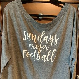 Express slouch off the shoulder sweatshirt